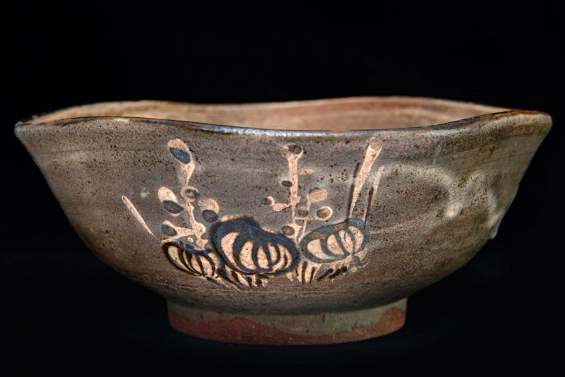 Kiyomizu Shichibei (1818–1891) Old Pottery Bowl Kenzan Ogata Style
