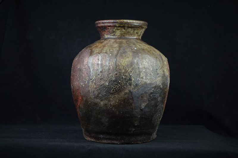 Vintage Japanese Shigaraki Ware Tsukubai Jar made 70-80 years