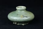 Goryeo Celadon Inlaid Crane Stoneware Oil Bottle 12th/13th century