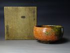 Edo period (19c) Aka Raku Chawan (Tea bowl) by Ninnami Dohachi