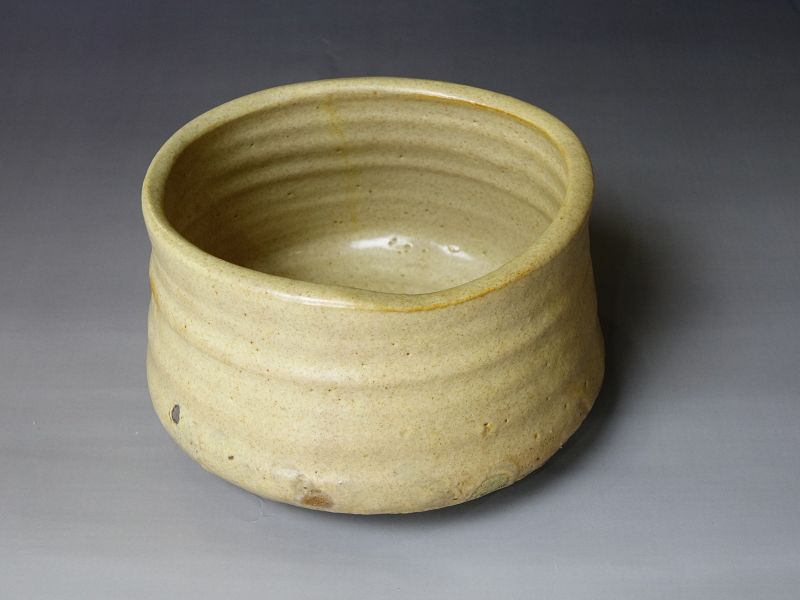 19c Shino ware Tea Bowl (Chawan) for tea ceremony Wabi Sabi