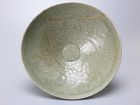 Goryeo Dynasty (12th/13th century) Korean Celadon Glazed Molded Bowl