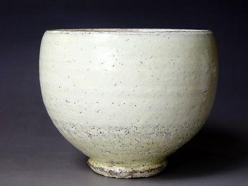 Kenji Funaki (b. 1927) White Glaze Chawan (tea bowl) Studio Pottery