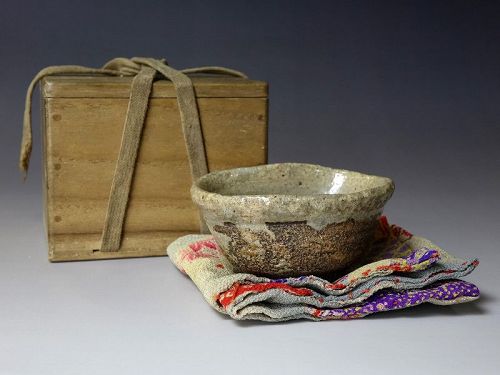 Edo period (1603-1868) Ko Karatsu Sake Cup Japanese Antique Pottery