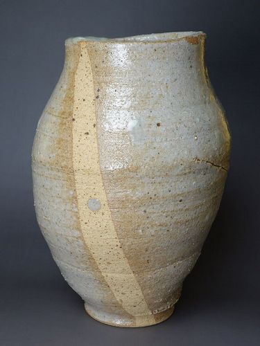 Koie Ryoji (1938-2020) Korean Style Handmade Tsubo Vase  Height 27.5cm