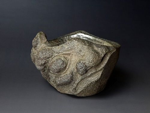 Fujiwara Ikuzo (b. 1946) Fantastic Carved Demon Bowl