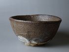 Nezumi Shino Chawan  by Okuiso Eiroku (1930-1987)