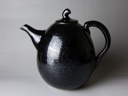 Yuteki Tenmoku Teapot 22cm by Kimura Morinobu (b. 1932)