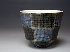 Geometric Ceramic Cup by Maeda Masahiro (b. 1948)