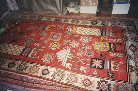 China  Xinjiang  Sinkiang Old carpet Qing