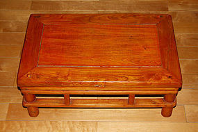china  Elm Low table bamboo  style Late Qing