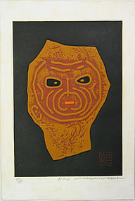 Japan. Haku Maki. 71-2.  "Human face" 1970s