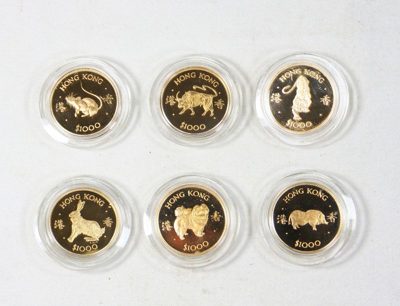 Hong Kong gold zodiac coins