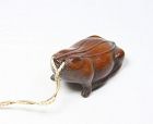 China old wood frog toggle