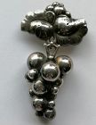 Georg Jensen. Sterling Silver Brooch Grapes no. 217 B.  Harald Nielsen