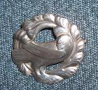 Georg Jensen. Brooch dove. No.155, with 1933-44 GJ mark.