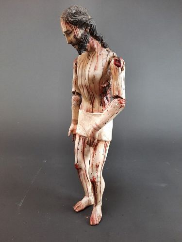 colonial or Mexican polychromed  Christ