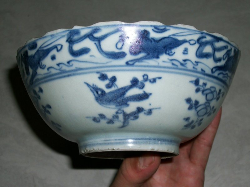 Chinese B/W Bowl Ming Dynasty