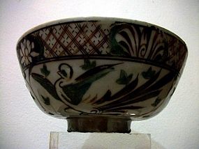 MING SWATOW POLYCHROME BOWL