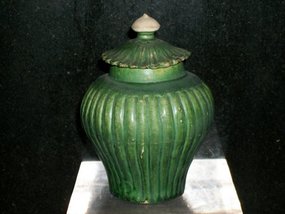 CHINESE GREEN GLAZED JAR