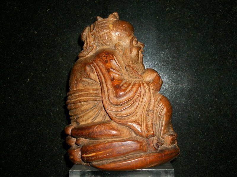 CHINESE BAMBOO STATUE