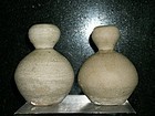 A PAIR OF CHINESE YUE DOUBLE GOURD JARS