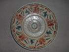 MING SWATOW POLYCHROME PLATE
