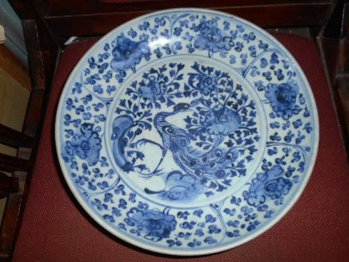 MING BLUE & WHITE PLATE