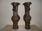 PAIR OF CHINESE BRONZE VASES