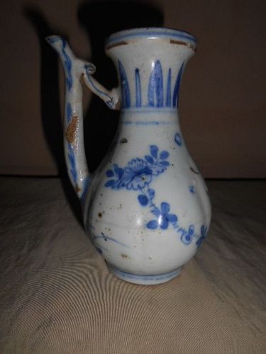 MING  BLUE & WHITE EWER