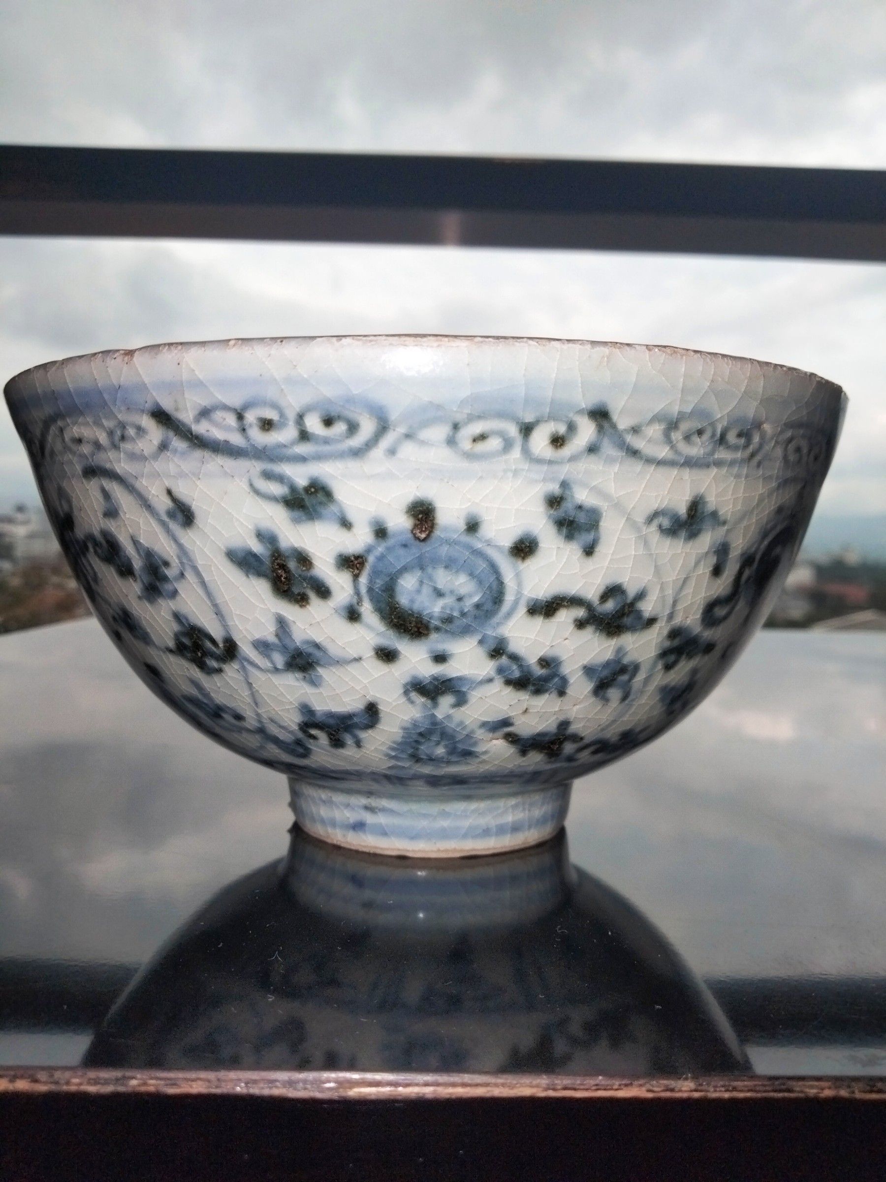 MING BLUE &amp; WHITE BOWL