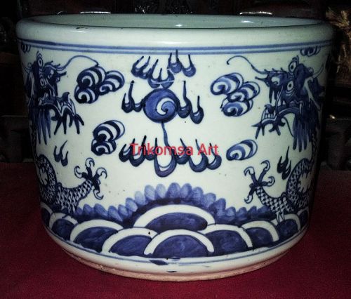 QING BLUE&WHITE CENSER