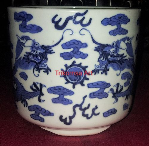 QING BLUE & WHITE CENSER