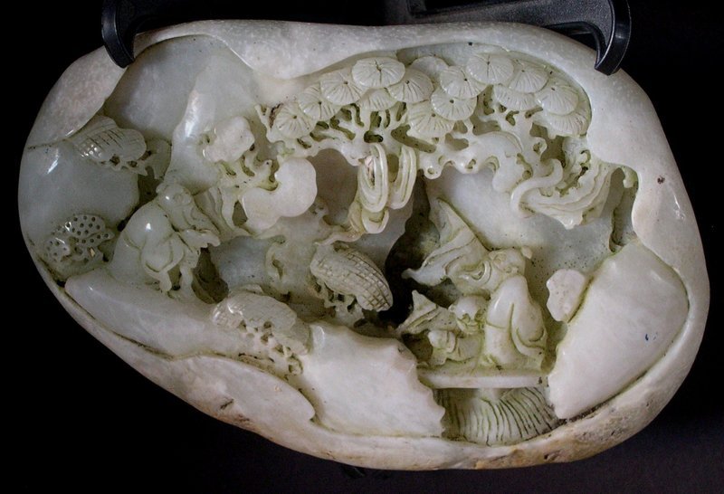 Chinese jade boulder