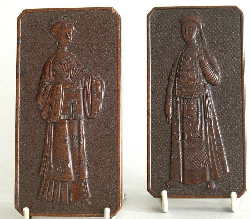 Chinese pressed tea counters