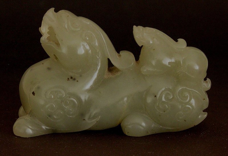 Chinese jade carving of mythical animal