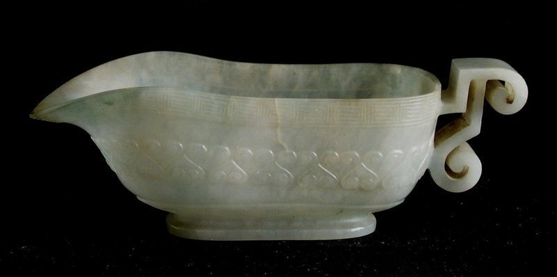 Chinese jadeite vessel ex.collection of a French Prince
