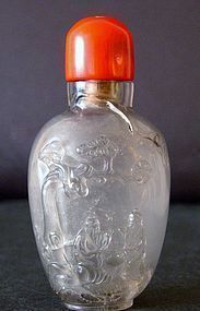 Chinese rock crystal snuff bottle