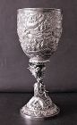 Chinese silver goblet
