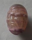 Chinese banded amethyst carved with head of an immortal