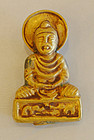A Gold Pendant Gandhara Buddha