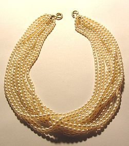 Authentic Tiffany Paloma Picasso 18K Pearl Necklace New