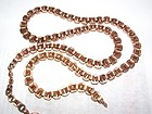 Antique 14K Yellow Gold Bookchain Watch Chain 24 Inches