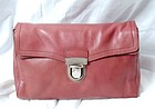 Authentic Prada Pink Taupe Leather Shoulder Handbag