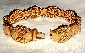 Hammerman Brothers 18K Gold Link Bracelet c1970s