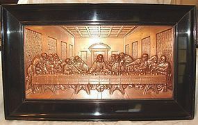 Da Vinci 'The Last Supper' in Copper Bas Relief German