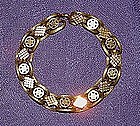 Victorian 18K Yellow and Rose Gold Bookchain Bracelet