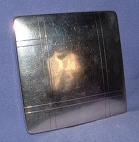 Sterling Silver Pressed Powder Compact circa 1940