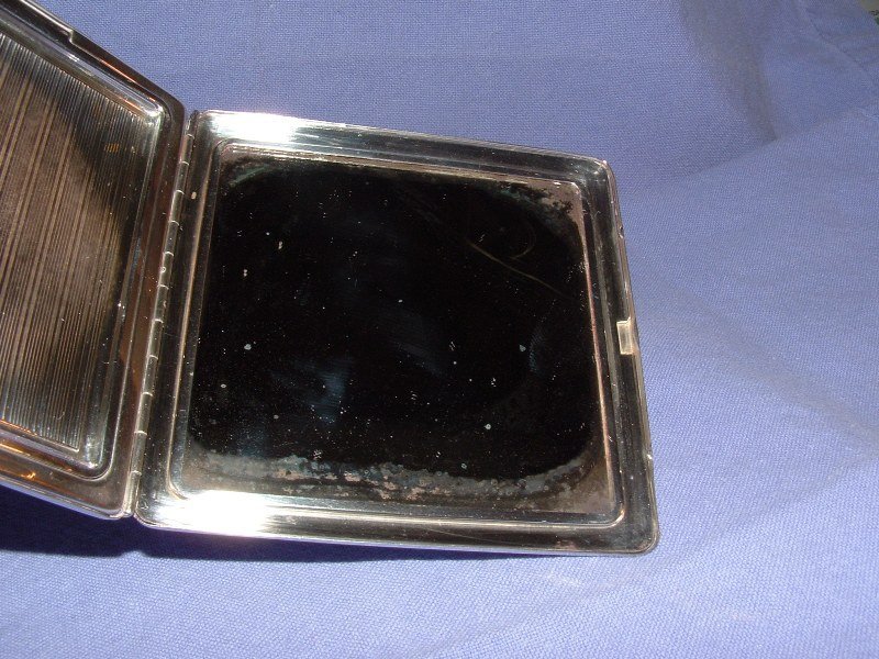 Sterling Silver Pressed Powder Compact circa 1940