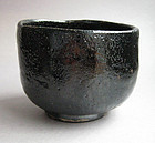 Black Raku Tea Bowl, Chawan, George Gledhill